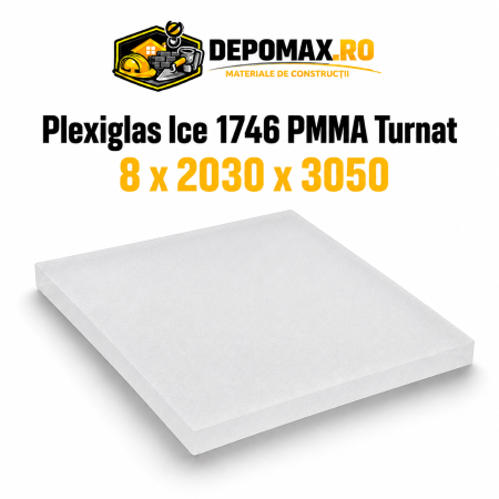 Plexiglas Ice 1746 PMMA turnat satinat 8 x 2030 x 3050 mm